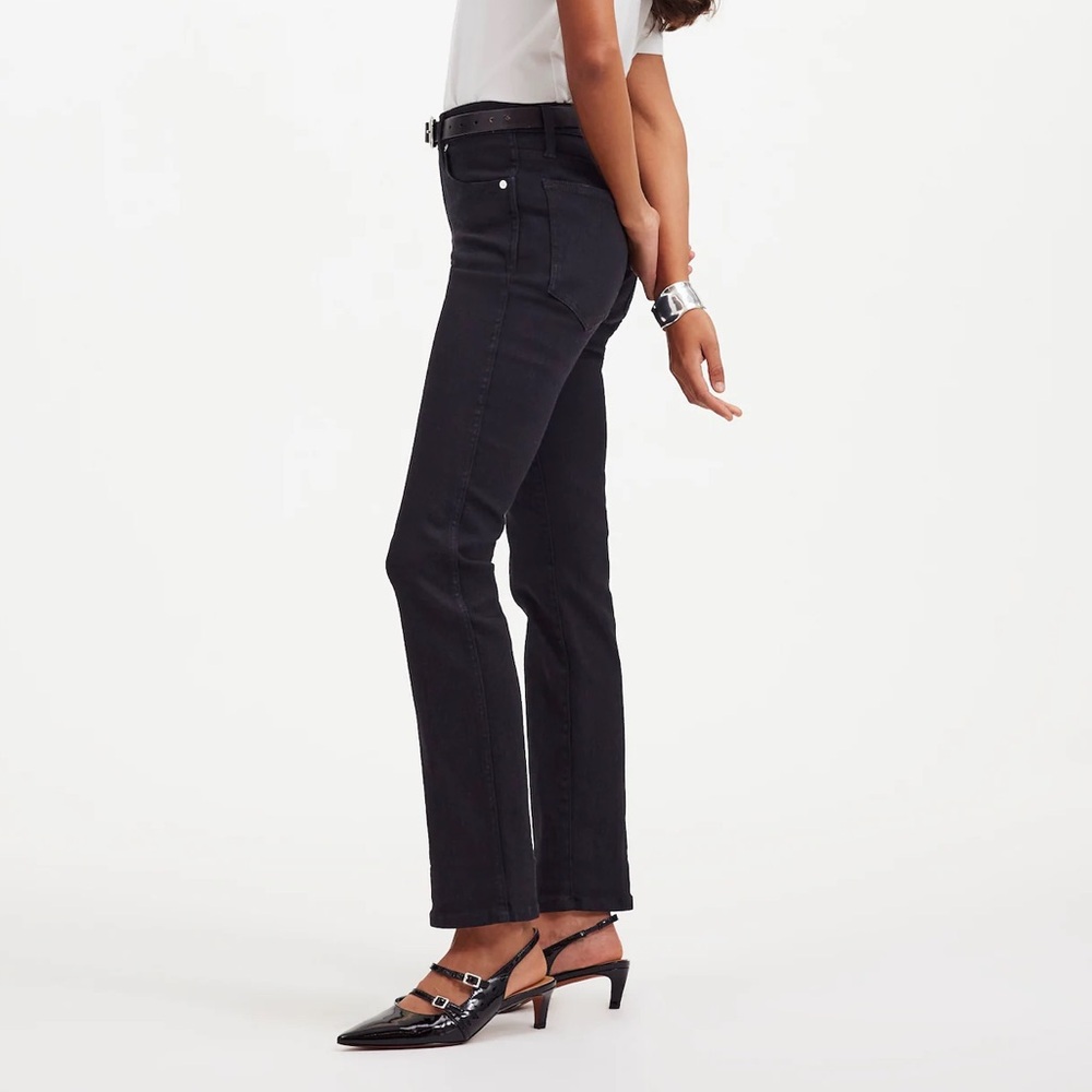 Madewell Women's Black Med-rise Stovepipe Jeans